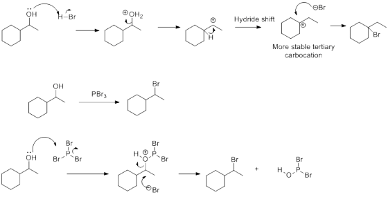 Br OH2 Hydride shift More stable tertiary carbocation DO ME mo OF OR.