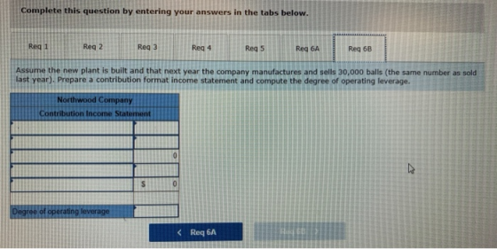 Complete this question by entering your answers in the tabs below. Reg 2 Reg 3 Reg 5 Reg 6A Reg 6B Assume the new plant is bu