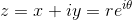 2 = x +iy = relt