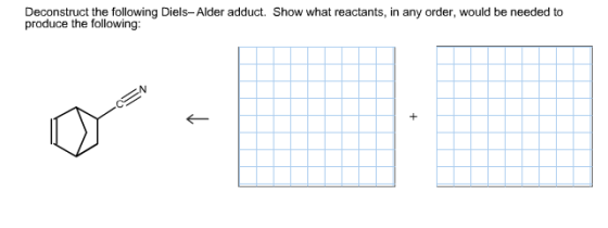 Draw the correct product for the following Diels-A