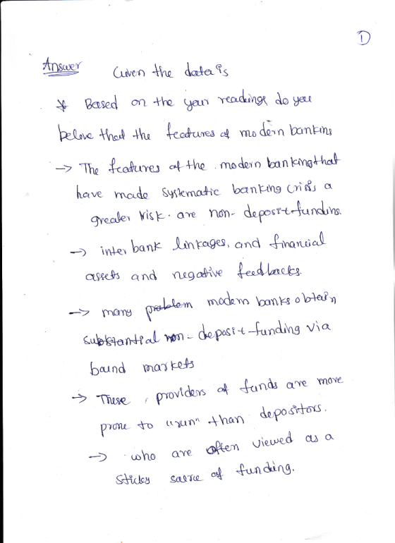 0 y Based on the yan yad The mej af the modo nbankingt hat aYe ne bank Linrages, and Fnonial asR and negative feas cts man Viak → Thuse . povídeos of funds ave move who are oftem ie SHicks sase funding cu a