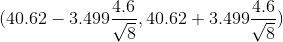 (40.62 -3.499: = 40.62 +3.4991: