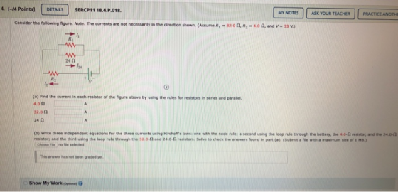 4. (-14 Points) DETAILS SERCP11 18.4.P.018. MY NOTES ASK YOUR TEACHER PRACTICE ANOTHE Consider the following figure. Note: Th