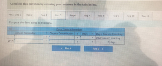 Complete this question by entering your answers in the tabs below. Rea 1 and 2 Reg 3 Reg4 Reg 5 Reg 6 Reg Req8 Reg 9 Reg 10 R