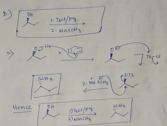 1. Tsch/pg 2. Nascha c Hence ScH3 Discl/pm 2) Nas CH₂