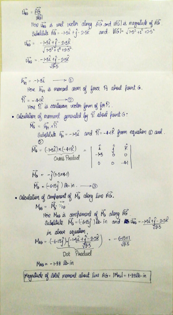 JAGI Here Vaca is wret vector along AG and InG) is magnitude of AG Suleslitult AG = -10 5ê +4- 2.5K and WG le 1152 + +2.52 Un