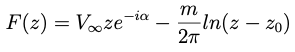 m F(z) = Voze-ia In(z – zo) 27