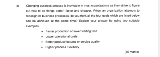 Changing business process is inevitable in most organizations as they strive to figure out how to do things better, faster an