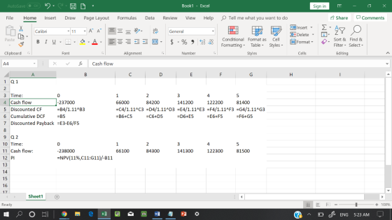 AutoSave o 9.3HD Book1 - Excel File Home Insert Draw Page Layout Formulas Data Review View Help Tell me what you want to do F
