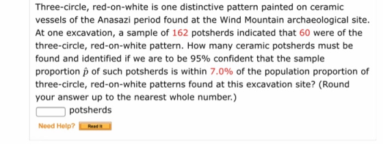 Three-circle, red-on-white is one distinctive pattern painted on ceramic vessels of the Anasazi period found at the Wind Moun