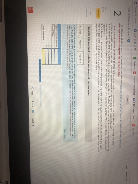 Chapter 11 Learns... ACCT 3113 ch 17 p Expense M McGraw-Hill Connect G 1-4-Puffery vs Dece deducrion Graded Assignment Chapte