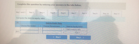 Complete this question by entering your answers in the tabs below. Red 1 and 2 Reg 3 Req6 Req? Reg Regis Reg 10 Reg i Compute