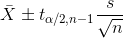 X ta/2,n-1