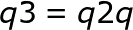 \large q3=q2q