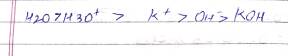 H2O7H30t > kt z Ots KOH
