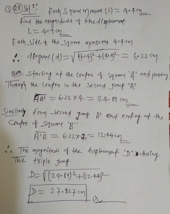 (y@s1竺仁ach1 S7ttar(meant tリ= 4-1에 か g ) ( find the opniud t thu di splhesnmot 些.storing at the Centre c\ Subuere 4, and pot eng from-second arwp lend en t the Tha tiple Jumf