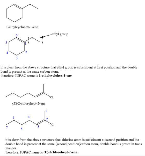 1-ethyleyclohex-1-ene -ethyl group 6 2 4 3 it is clear from the above structure that ethyl group is substituent at first posi
