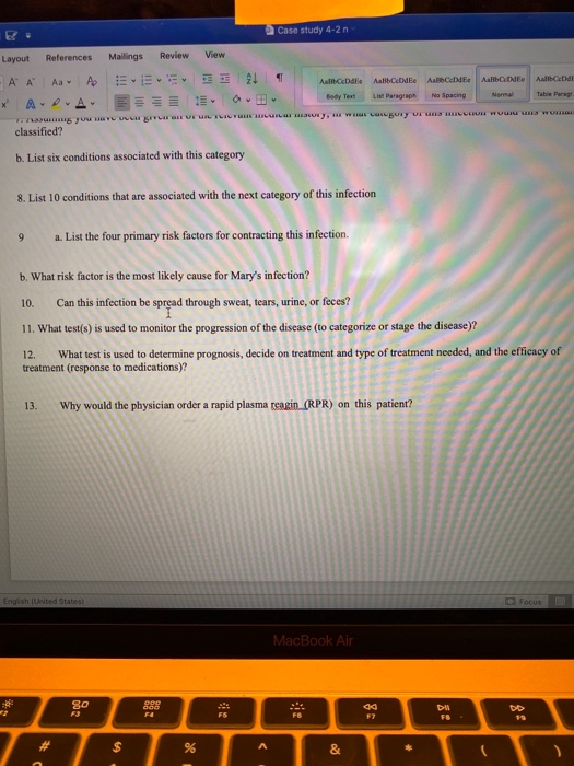 Case study 4-2 21 T Layout References Mallings Review View - A A A A EVEVE * A. . . E z a suus your VILLE BLUE UU ILIY classi
