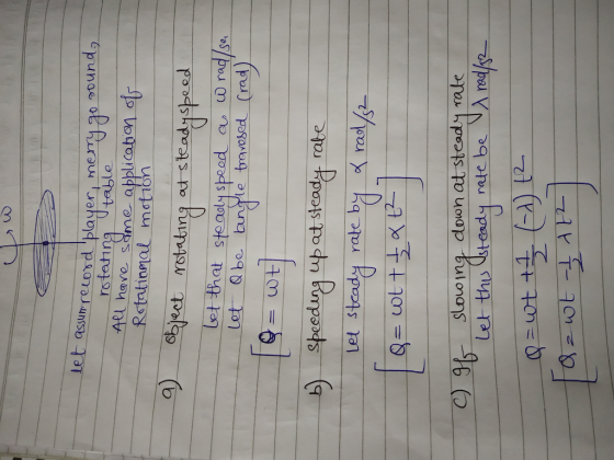 le t assum retosd player merY 2o p0und rotating Utable All have sanne appl Rstatinnal mot icat on t Sbee Lot that ste ndy speodco rads up at steadyt rate Let steady rate by of 1aod 2- n9-down at steady nale . SLou Let thu Uteady rate be A edke c)一af