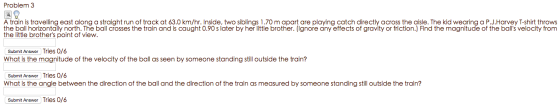 A train is travelling east along a straight run of