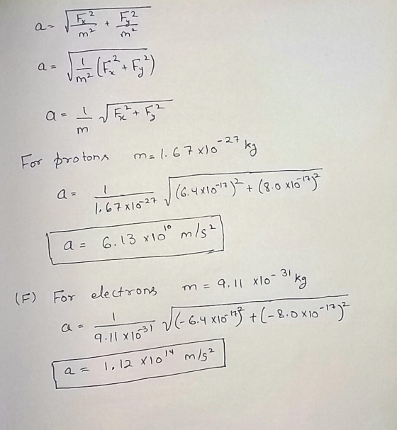 2. กา 2.7 (F) For electrons m=9. II x10-31k CL