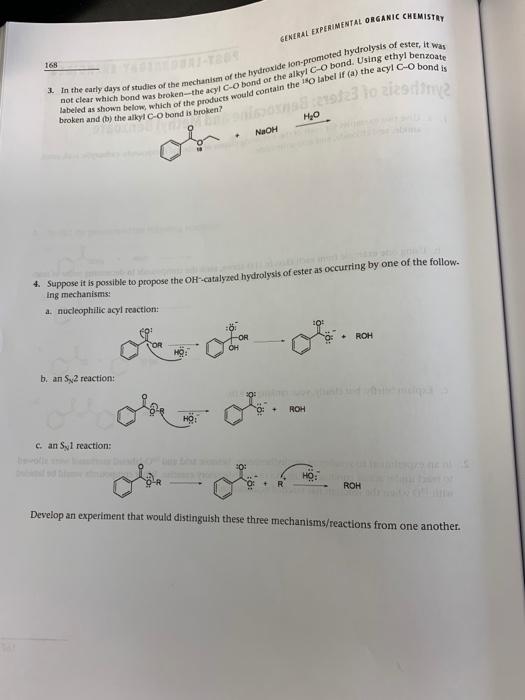 JENTAL ORGANIC CHEMISTRY GENERAL EXPERIMENTAL ORG ds of ester, it was ethyl benzoate 3. In the early days of studies of the m
