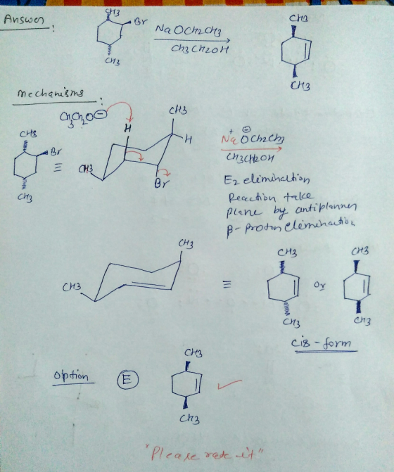 Answer Br Na ochch3 Cha Chz Chaoн CM2 CH3 mechanisms a choo CHI BY 3 CH3 Na Ochem chacheon Ezelimchaltion Reaction take CH3 P