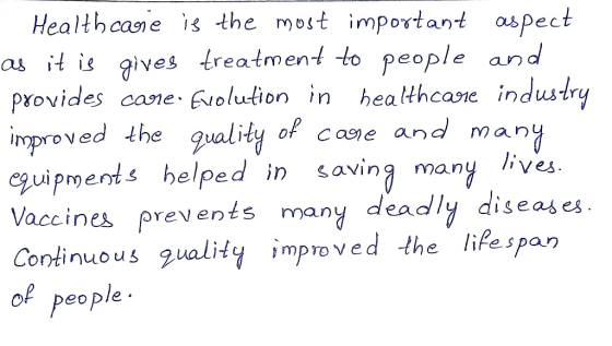 Healthcagie is the most important aspect as it is gives treatment to people and provides care. Evolution in healthcare indust