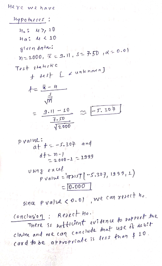 HATe we hava Hypotheres given dam: .so ー at t 5.307 an 2000-1 - 1999 ing ex a-5.307, 1999,) 10.000 claim and we can cencluda mat use debt