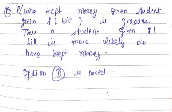 money PLwho kept given ti bill Thue student بل given student reater given & likely to more have bill in kept money Option on