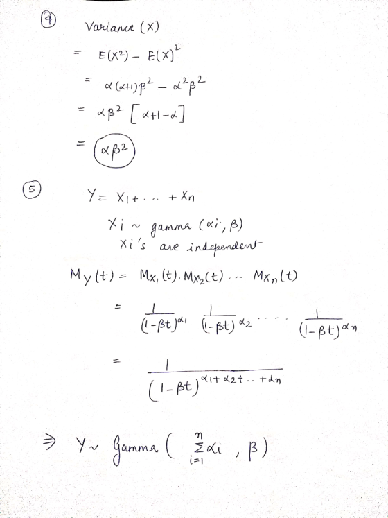 Vasiance (x) E(x2)- E(X) 2. Xis are i