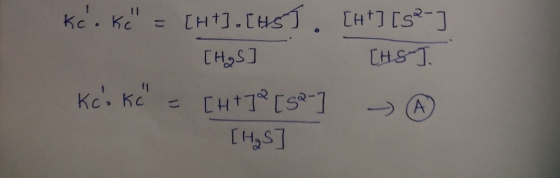 ke. Ki = [ht].[451. [H+].[451. [ht][sal-] [HgS [HS]. Кс. КС [H+[52] [H₂S А