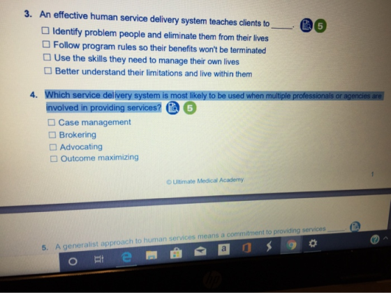3. An effective human service delivery system teaches clients to Identify problem people and eliminate them from their lives