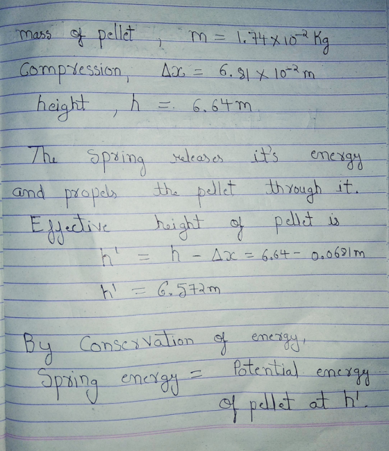mabs Dellet ompdession height and propel the-pelet --through_ it. , 」 eme onse Naion