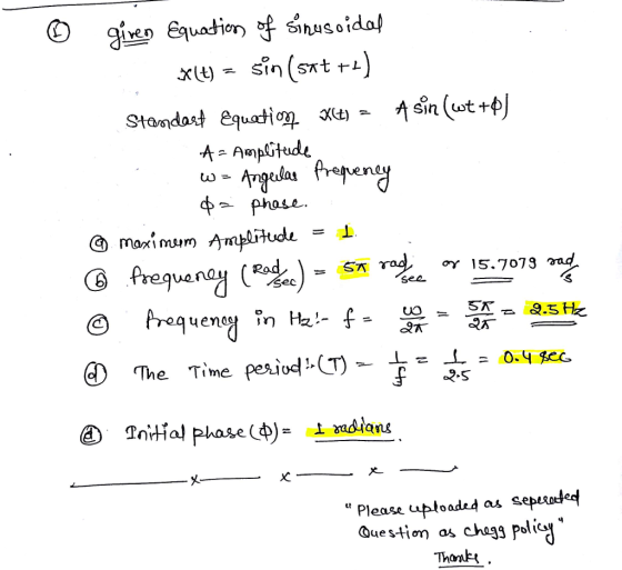 φ phase. ογ 15.7073 ,and The Time period. -f-,04 sec. Initial phase φ)-indians o2.S a Please uptoadsd aep Ques-tion as chags poli Thonk,