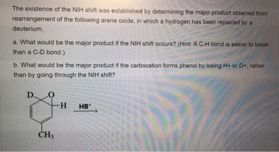 The existence of the NIH shift was established by