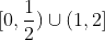 10, ) U (1, 2