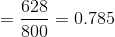 628 800 = 0.785