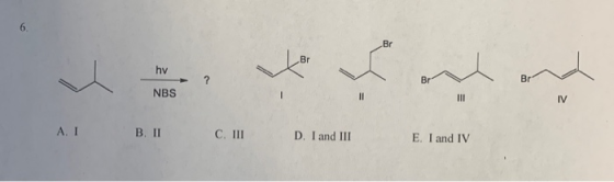 AI B. II C III D. I and III E. I and IV