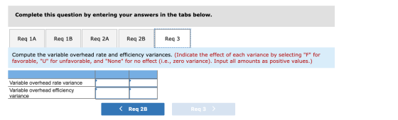 Complete this question by entering your answers in the tabs below. Req 1A Reg 1a Req 1B Reg 18 Req 2A Reg za Req 2B Reg 28 Re