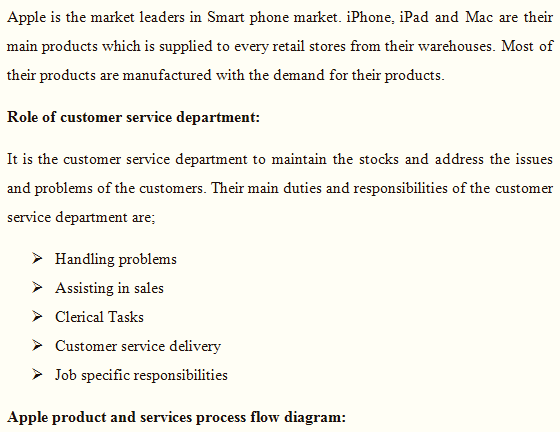 Apple is the market leaders in Smart phone market. iPhone, iPad and Mac are their main products which is supplied to every re