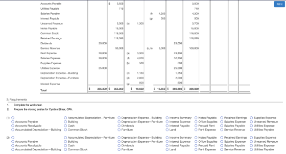 $ 3,500 Print Accounts Payable Utilities Payable Salaries Payable 3,500 710 4,200 (8 (g) 4.200 500 1,300 500 3,700 5,000 (e)
