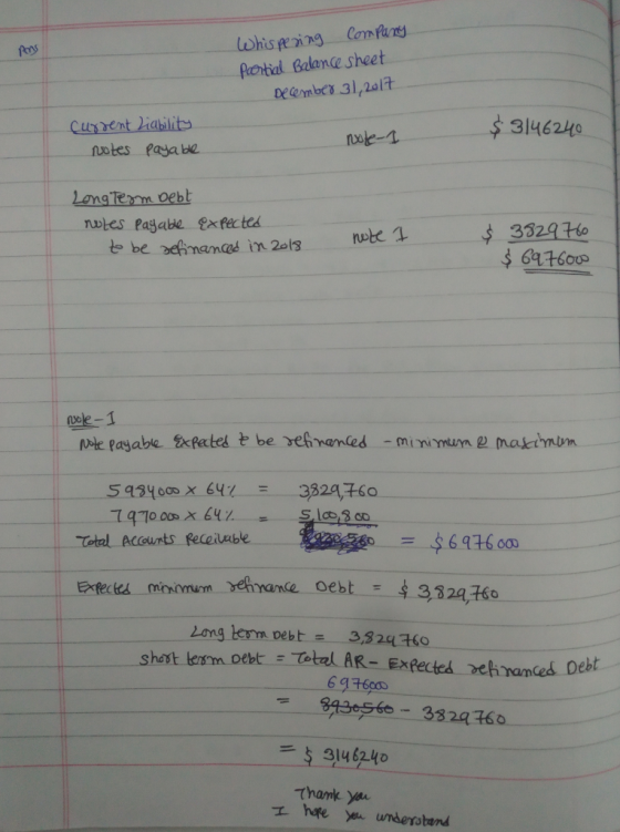 fcが Potial Balence Sheet Cursdent iablit $ 3146240 nule-1 notes paya be LongTe Total Acounts Receiube 6 00 Long temm vebt 3824 shast ersm oebt Tetal AR- Expected xeh namces Debt 61t6cs 3146240