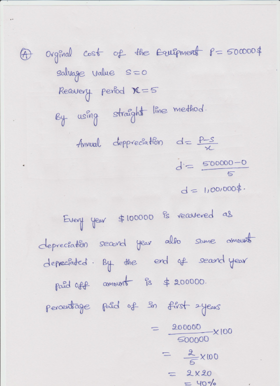 500000 aluage Value so perfod )に5 8 using ihine method ppveciation d. х. 560000-o Eu loo000 is vecoveved ag lepveca tn seao depesfaded Bt the endGeand yeav 18 200000O 200000 X100 S00000 X l00
