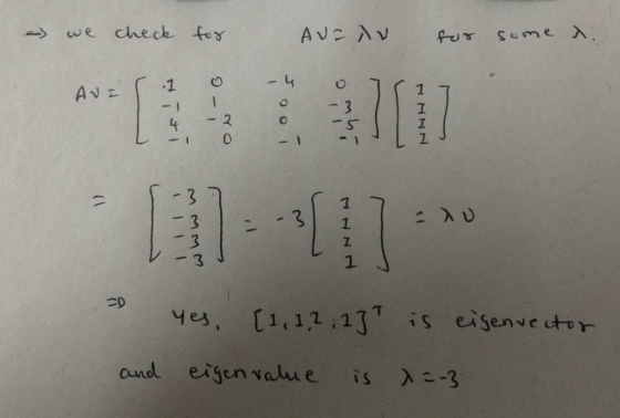 we check f 423 7 1 1 1 ,1 and eigen valu e ìs 、2-3