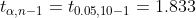 a,n-1 -to.o5,10-11.833 an-I