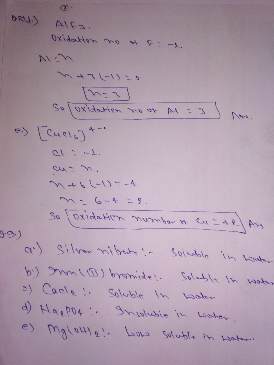 082.) Alfy. oxidation no of fa-1 na3(- 10 e.) Soloxidation no of Al-31 [cuclo] 4-1 ant. cunn. na 61) _4 ne 6-4 = 2. so loxida