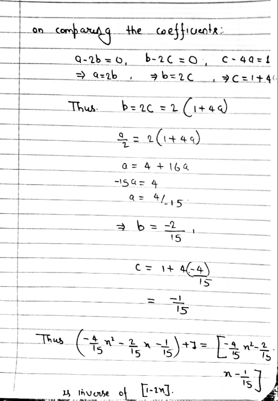 comparing the coefficiente 9-26 = 0, C-4451 b-2C - 0 1 ㅋb=2C 29 4 26 1 ACEIt4. 1 ThW b=2c = 2 (i+4d 을 = 2(144) a= 4 + IGC ISG