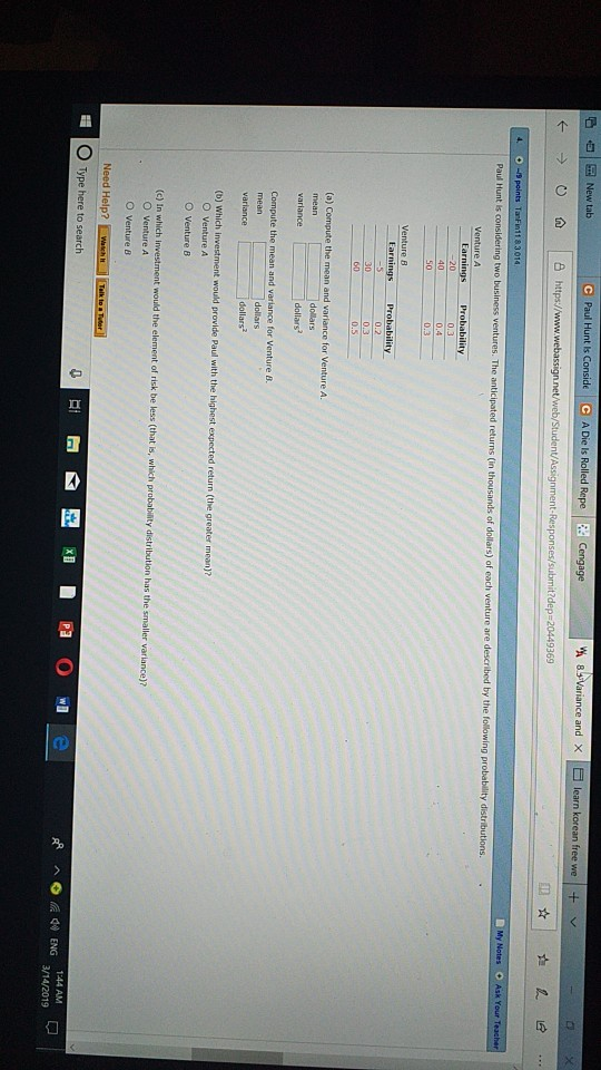 83Variance and X learn korean free we A Die Is Rolled Repe Paul Hunt ls Conside it?dep 20449369 → O 仚 |凸https://www The antic