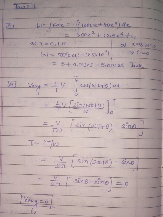 TA w=ffde = f(covox+ sox3) de 5002? + 12.521+4 at a=0.tm at x=0, W=0 W = Sob(0,01) +1215X10 4 » G=0 = 5+ 0.00125 = 5.00025 Jo